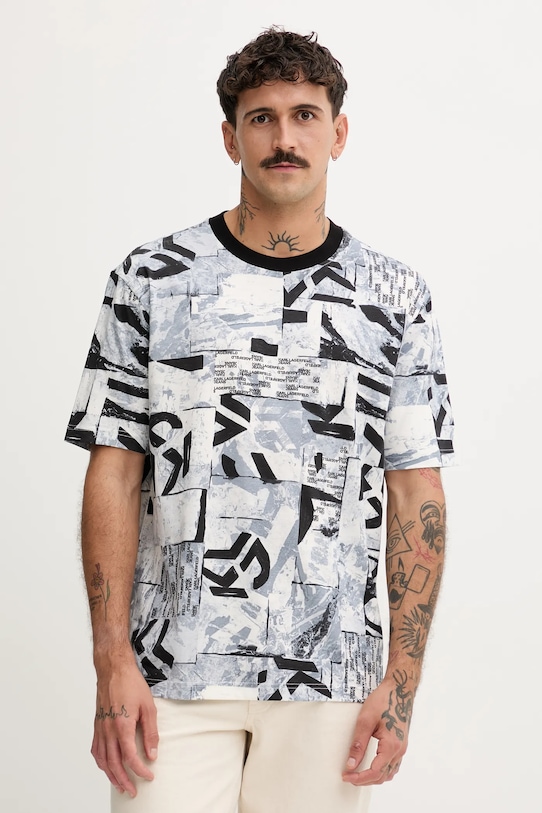 

Хлопковая футболка Karl Lagerfeld Jeans, серый