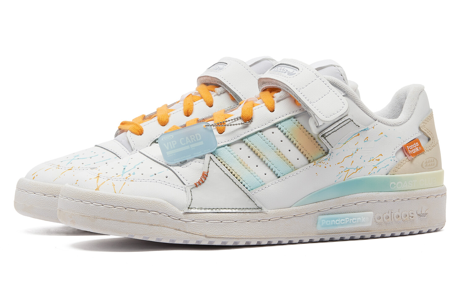 

Кроссовки adidas originals FORUM Skateboarding Shoes Unisex Low-top White/Blue/Orange, белый/синий