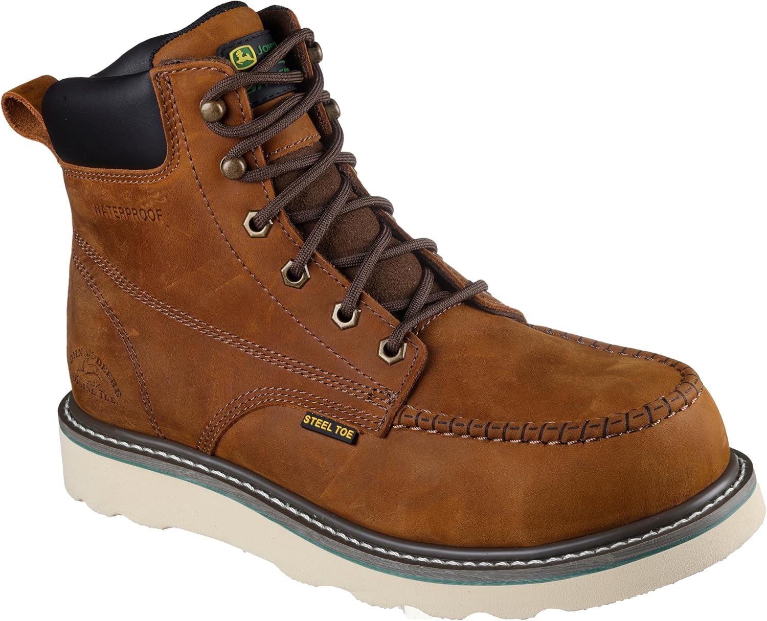 

Мужские ботинки Skechers John Deere Kadmiel Rockworth с утепленным воротником, стальной носок, на танкетке, Cdb