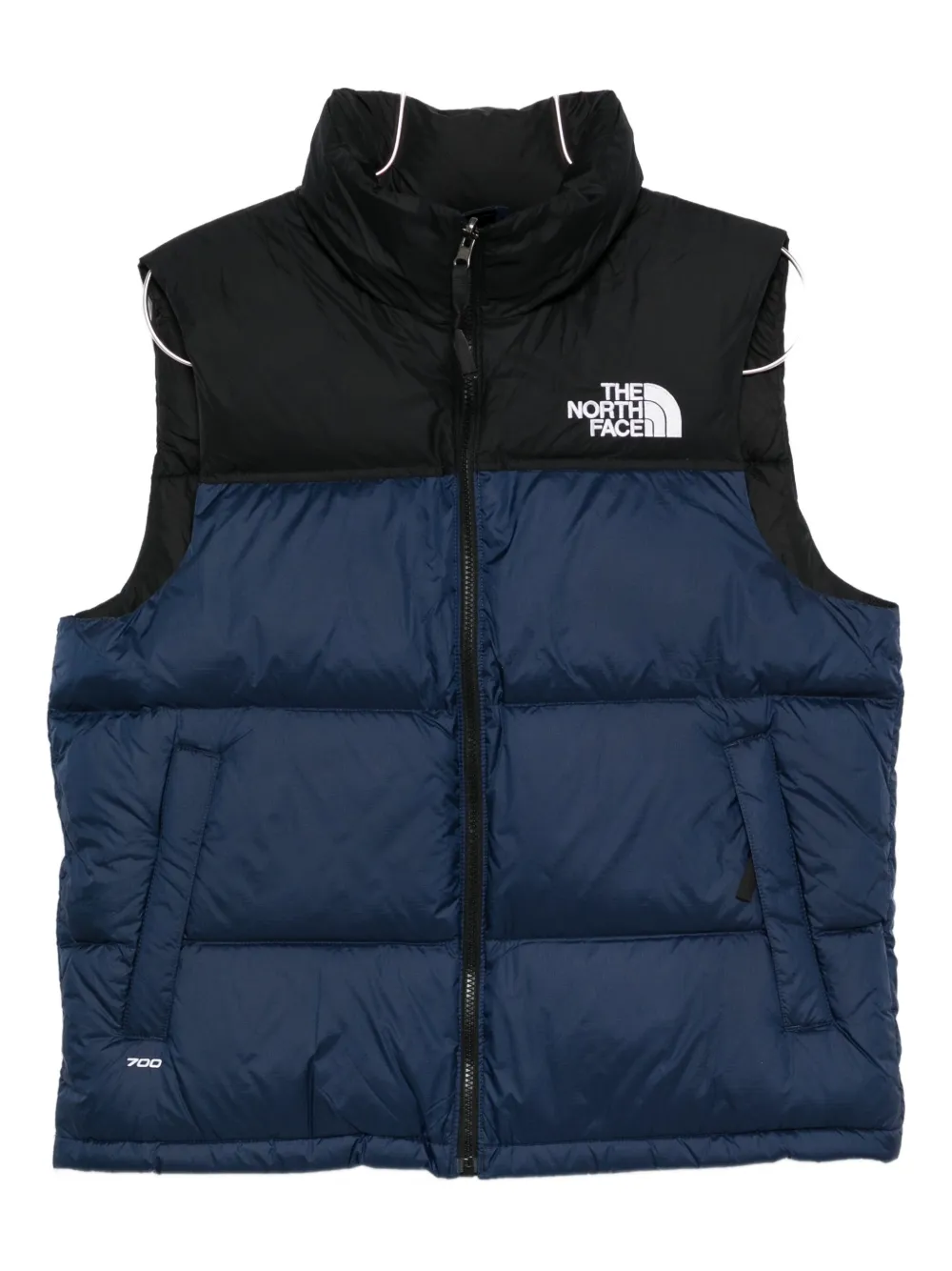 

Стеганый жилет на молнии The North Face, синий