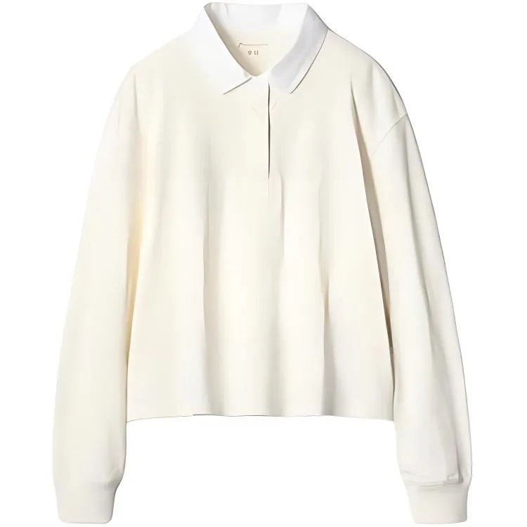 UNIQLO Футболка-поло JW Anderson SS25 женская белая