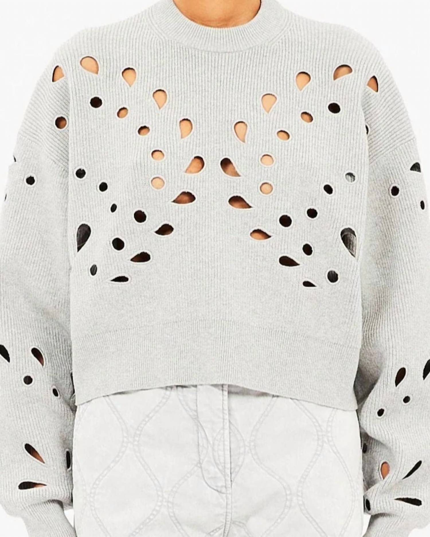 

Ulla Johnson Пуловер Ванесса, меланжевый серый