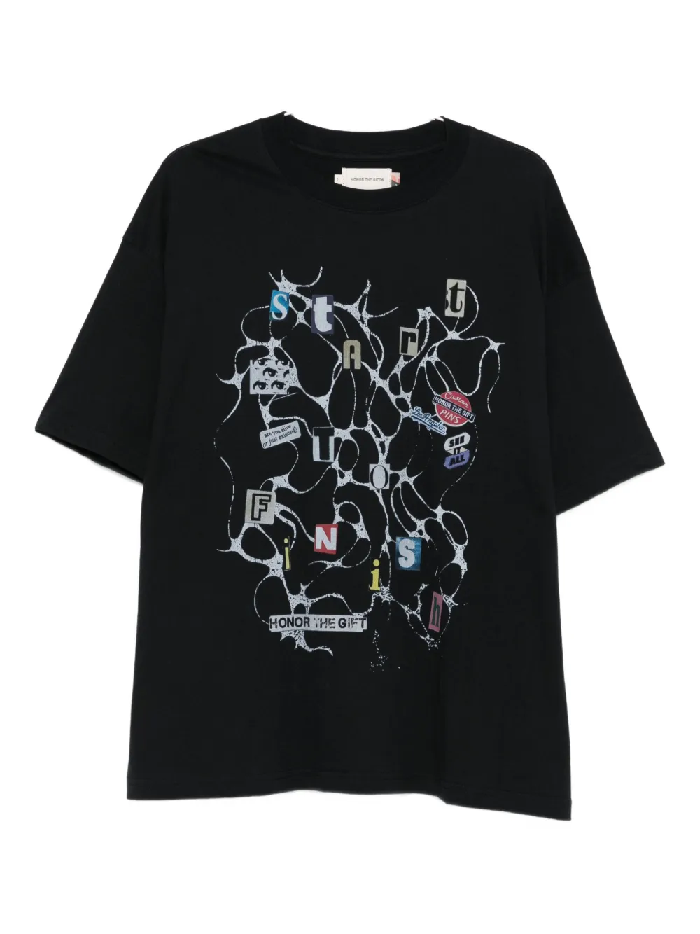 

Футболка с графическим принтом и круглым вырезом Honor The Gift, черный