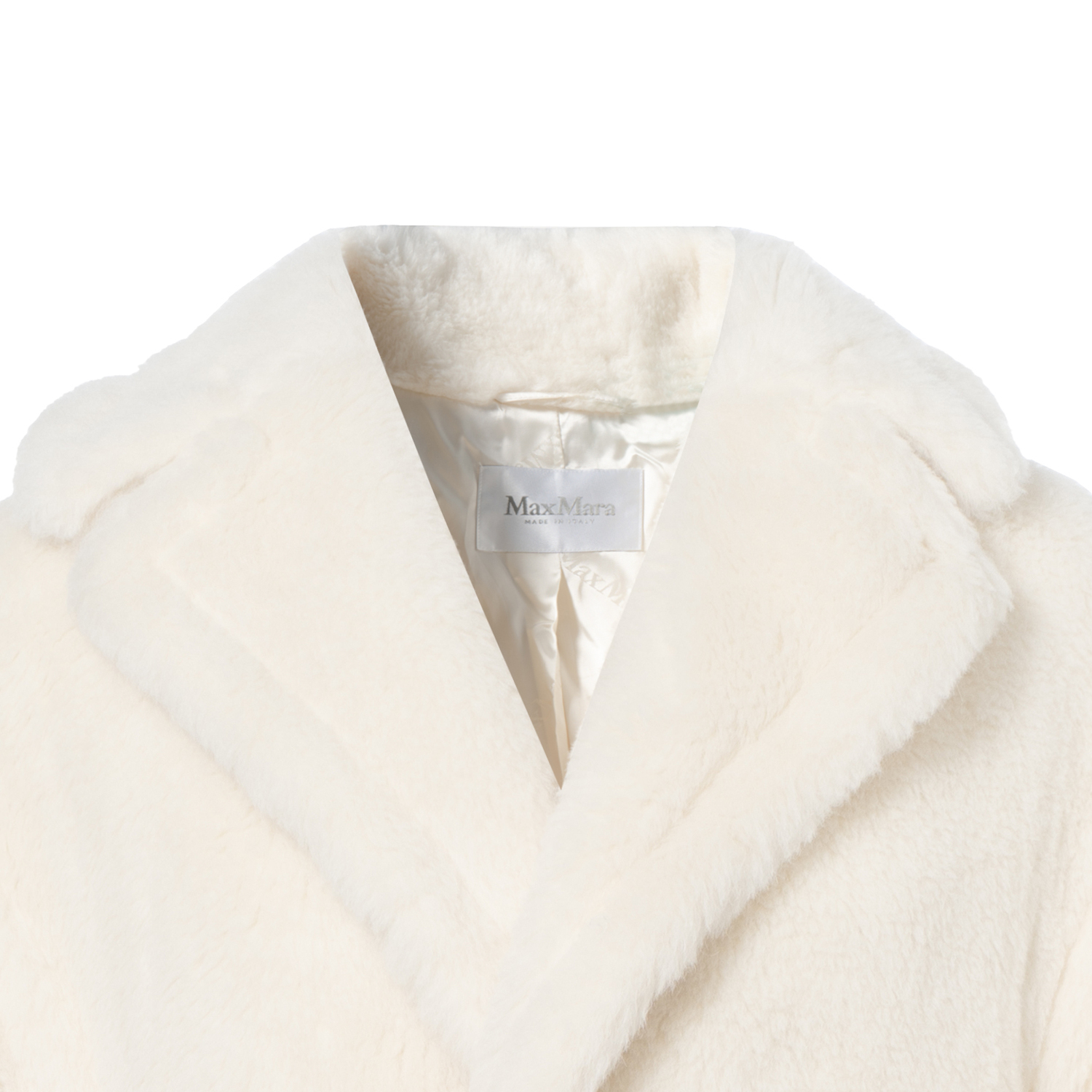 

Двубортное пальто Tedgirl MaxMara, белое