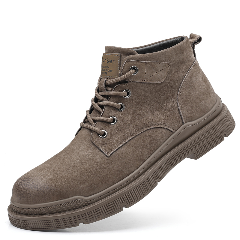 Mulinsen Мужские ботинки Martin хаки/коричневые с утеплением, цвет Khaki Padded — фото 2