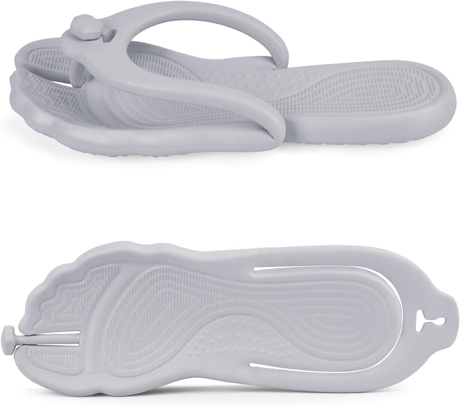 

Женские и мужские шлепанцы ZOORON, душевые тапочки, складные пляжные сандалии, дорожные тапочки для женщин, легкие, нескользящие, быстросохнущие, серый