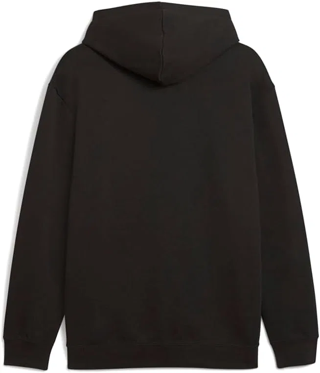 Мужская толстовка PUMA Essentials Double Up Hoodie, спортивная верхняя одежда, повседневная - черная — фото 3