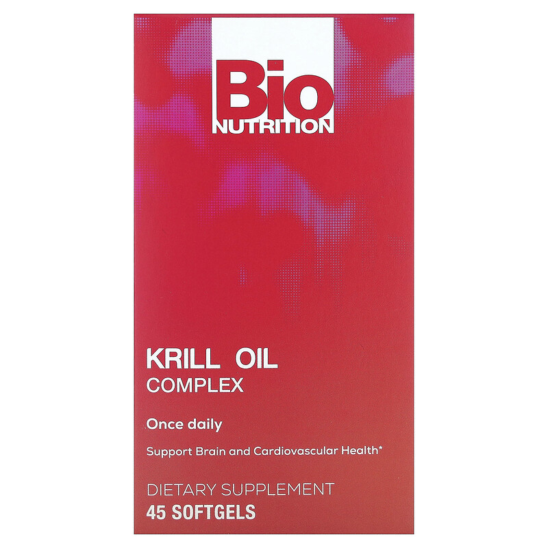 

Bio Nutrition, Комплекс масла криля, 500 мг, 45 мягких таблеток