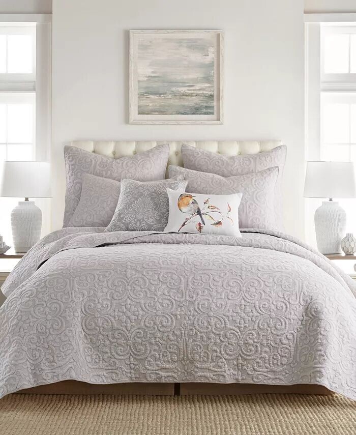 

Декоративная подушка с вышивкой Sherbourne, 18 x 18 дюймов Levtex, серый