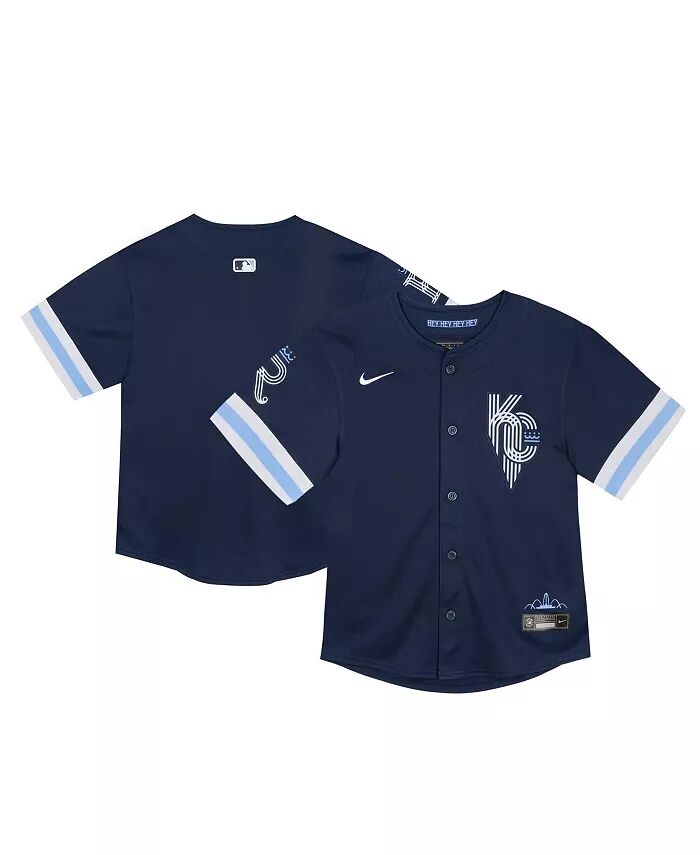 

Футболка для малышей Navy Kansas City Royals City Connect Limited Nike