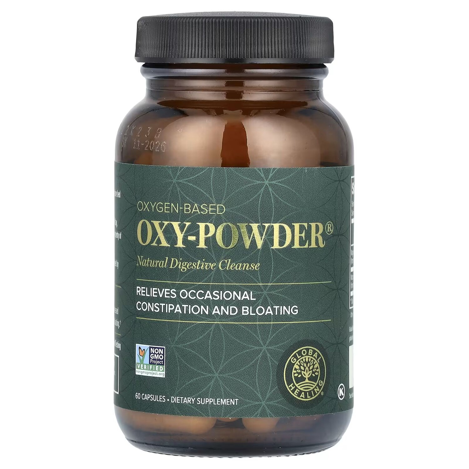 

Oxy-Powder, Натуральное очищение пищеварительной системы, 60 капсул Global Healing