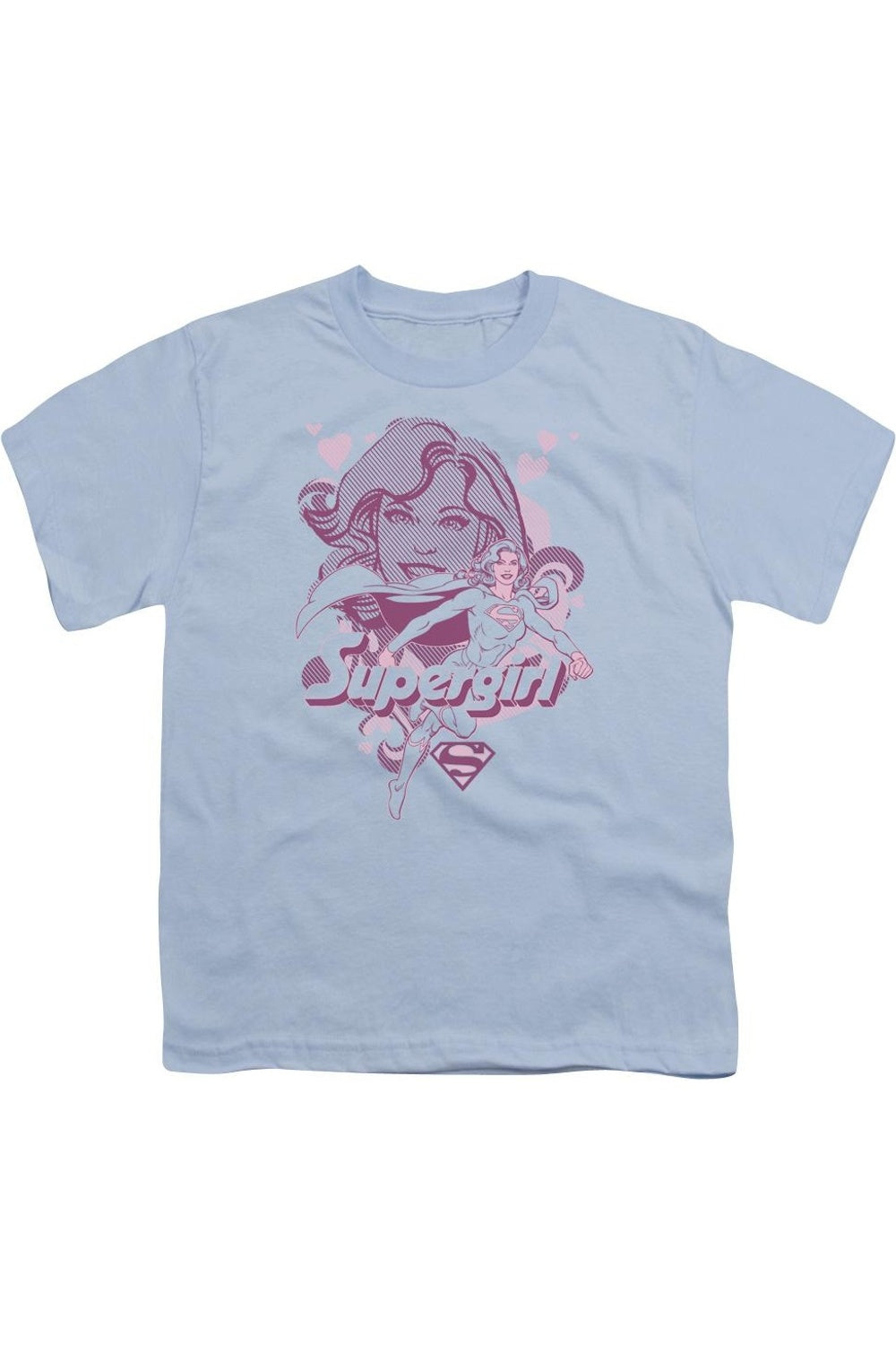 

Футболка с коротким рукавом для подростков DC Comics Supergirl Gildan, светло-голубой