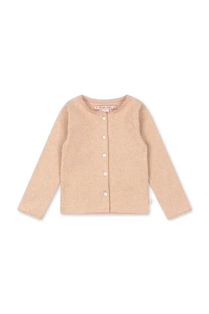Кардиган детский трикотажный ROLI CARDIGAN Konges Sløjd, бежевый — фото 2