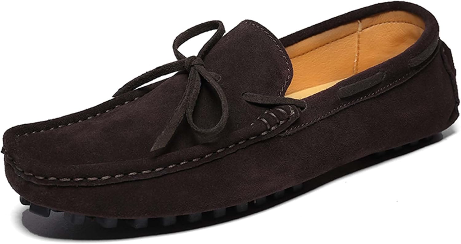 

Мужские лоферы Penny, модные деловые туфли на шнурках, противоскользящие, для ходьбы, вождения, офиса, униформы, церквей, банкетов, свадеб, костюмов и платьев, кожаные туфли Generic, коричневый