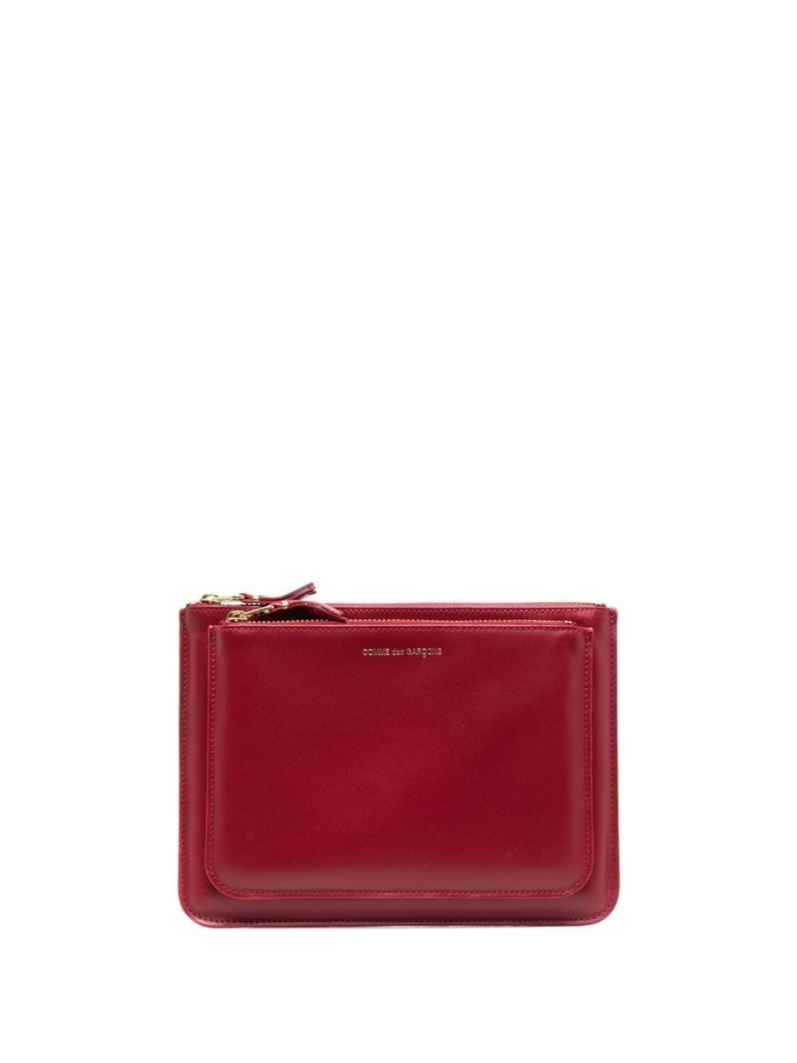 

Comme Des Garçons Wallet кошелек с двойной молнией, красный