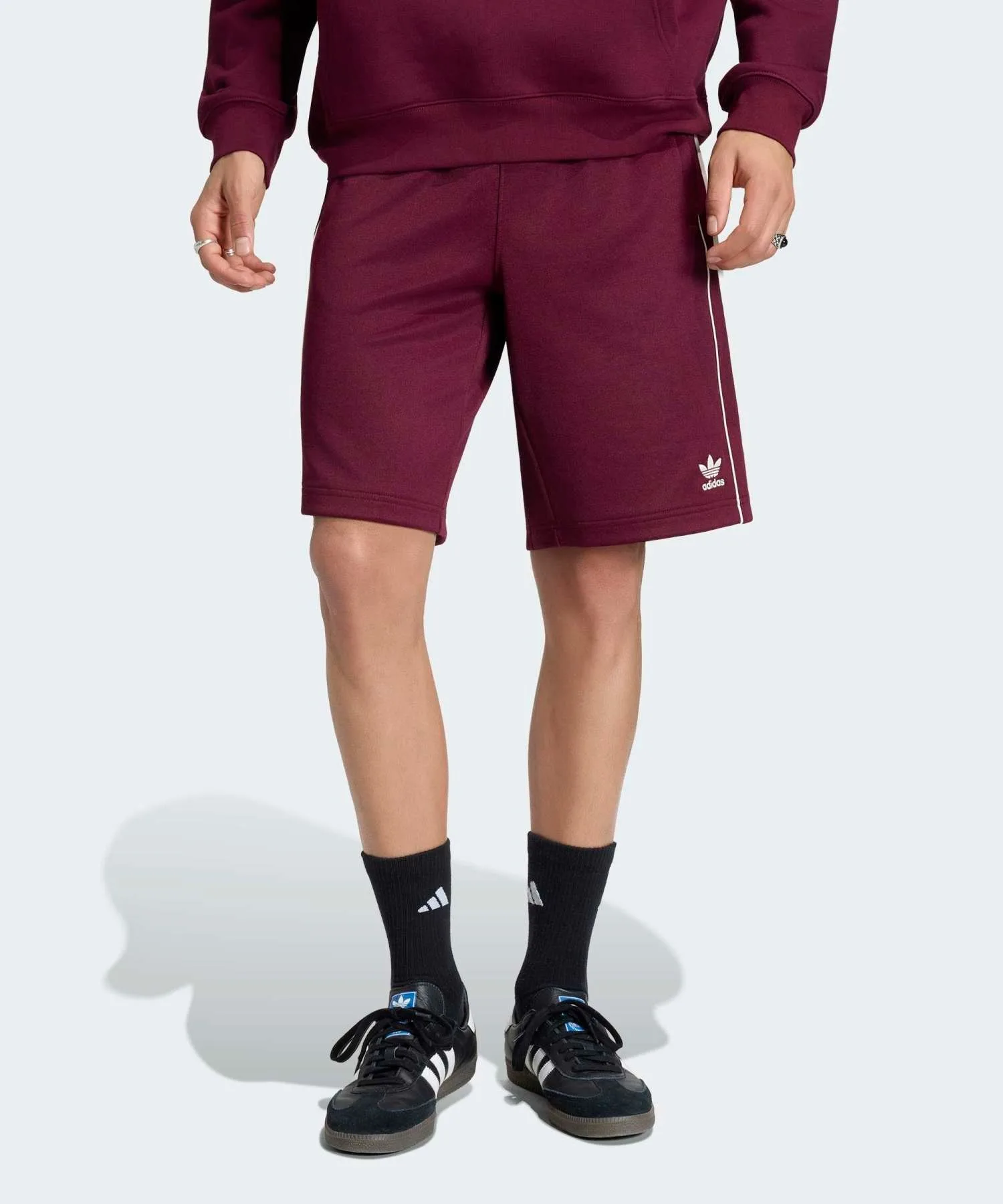 Мужские спортивные шорты SST adidas Originals с zip-pocket красные