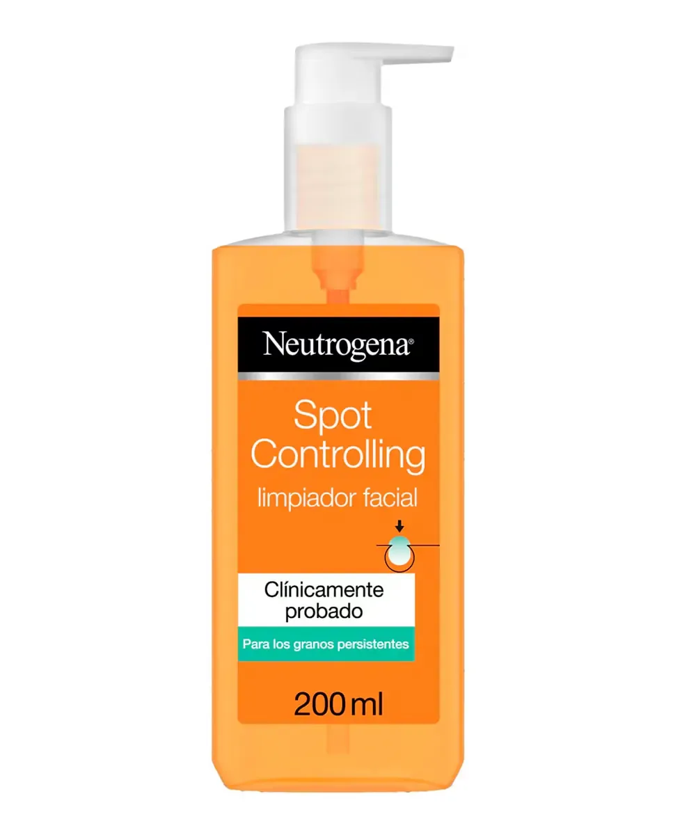 Гель для умывания Neutrogena — Очищающее средство для лица Spot Controlling с салициловой кислотой для кожи, склонной к, 200 мл