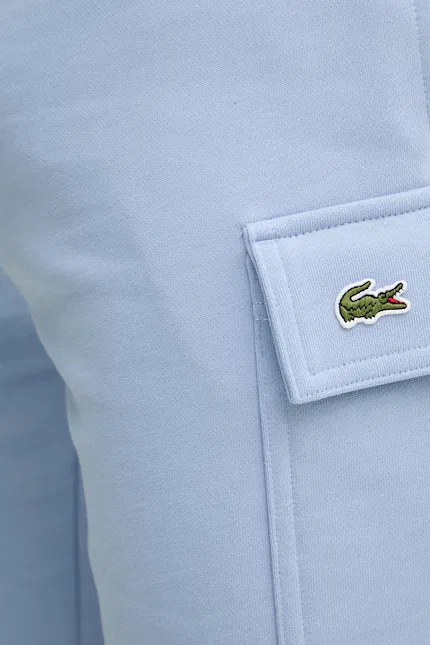 Шорты спортивные из хлопка Lacoste, синий — фото 4