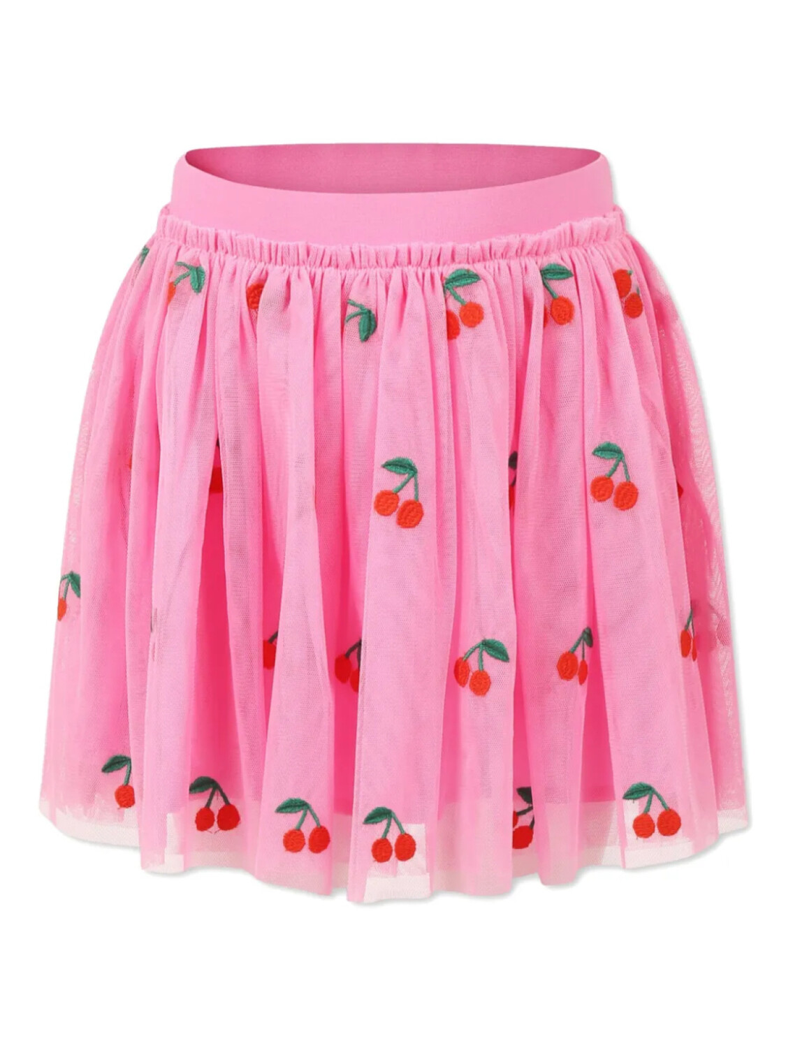 

Юбка Stella McCartney Kids с вышивкой вишнями, розовый