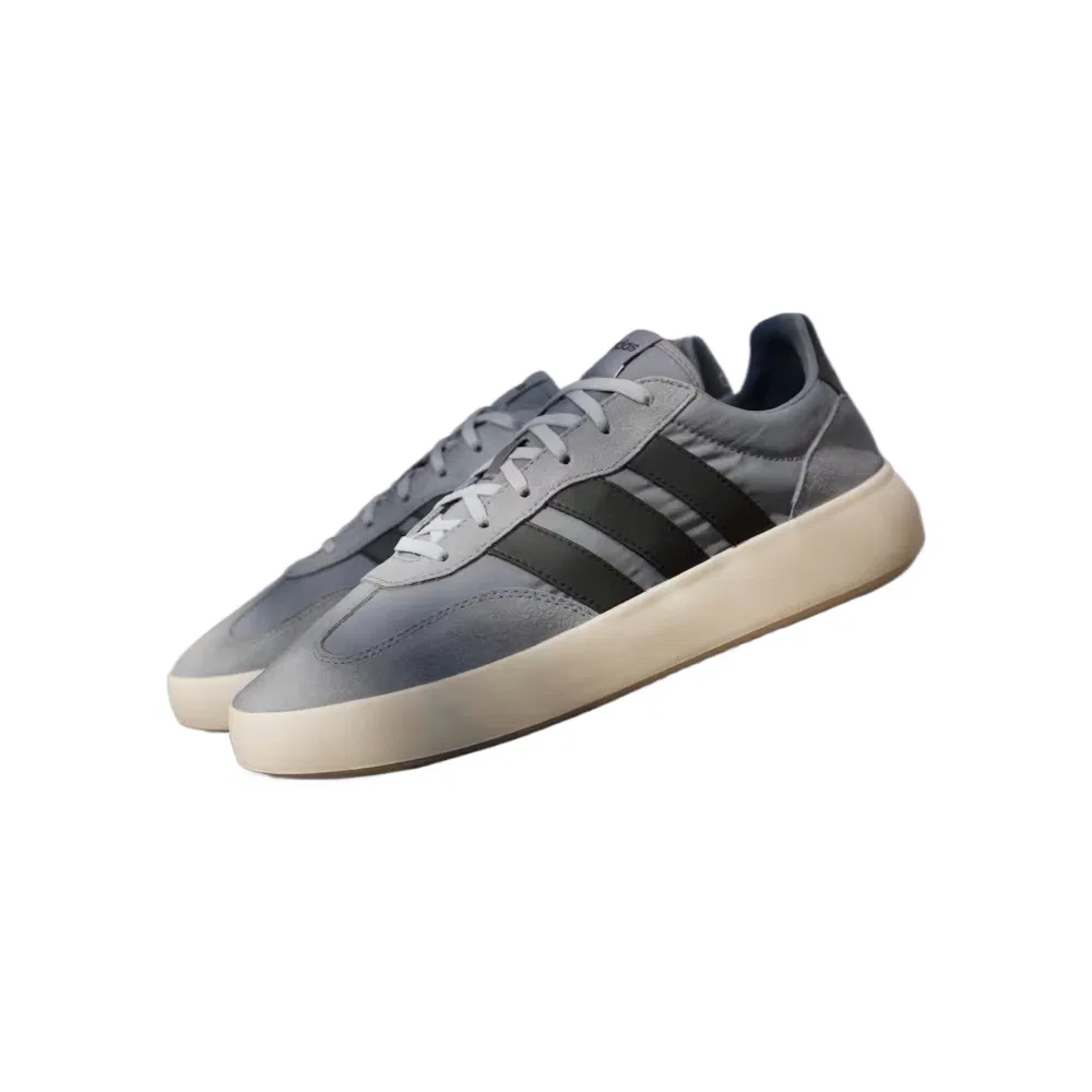 Кроссовки серые Adidas Core Black — фото 4