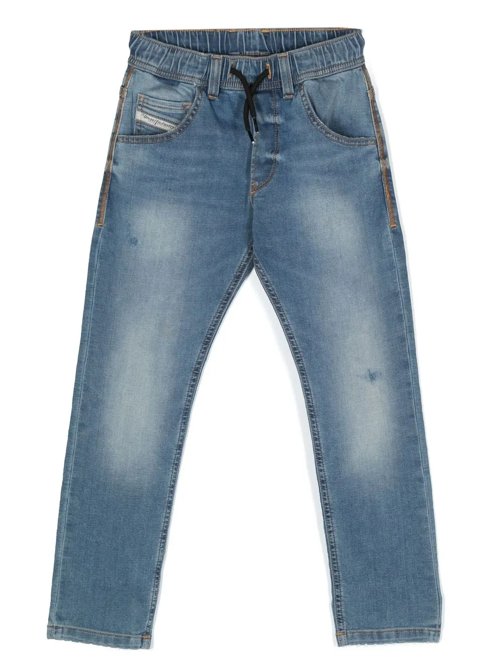 

Прямые джинсы с кулиской Diesel Kids, синий