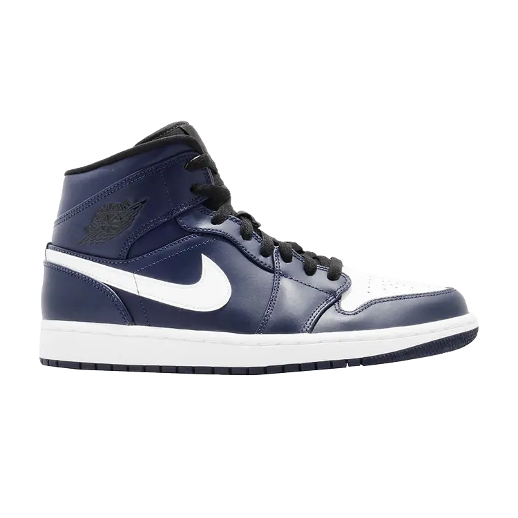 

Кроссовки Air Jordan 1 Mid 'Obsidian', белый, Белый;серый, Кроссовки Air Jordan 1 Mid 'Obsidian', белый