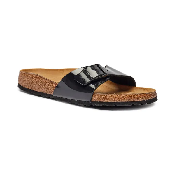 Узкие тапочки Madrid с добавлением кожи Birkenstock, черный