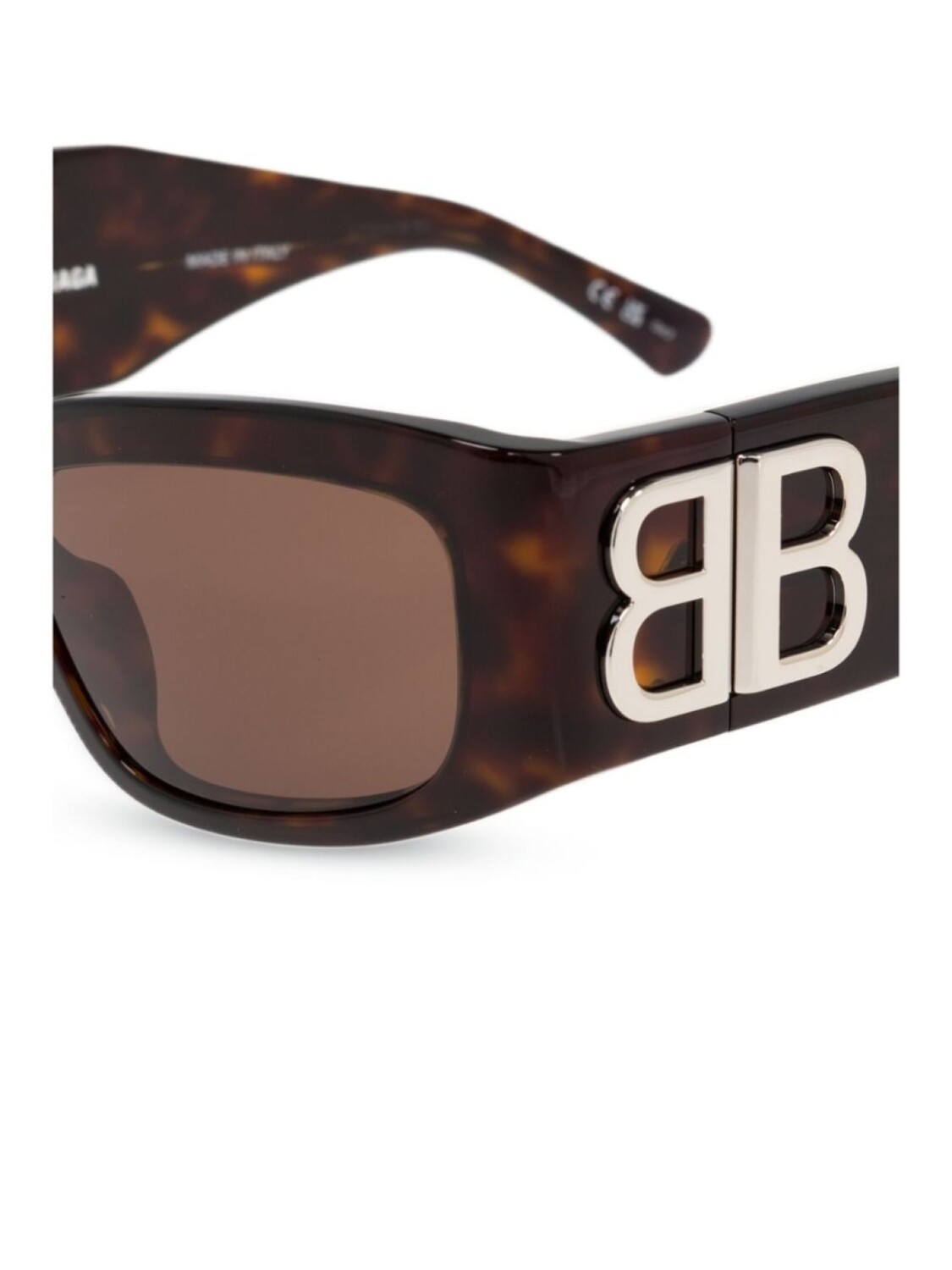 Balenciaga Eyewear солнцезащитные очки с логотипом BB, коричневый — фото 4