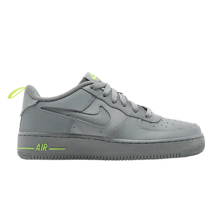 

Кроссовки Nike Air Force 1 '07 LV8 GS 'Particle Grey Volt', серый