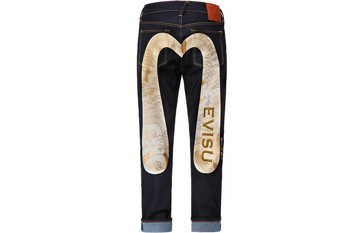 

Джинсы мужские деним синие Evisu, синий