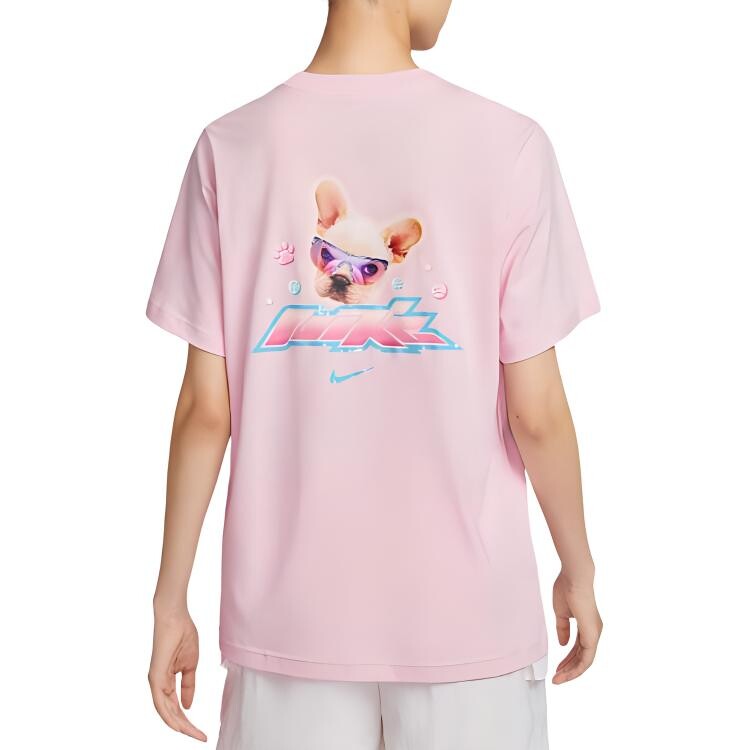 Женская футболка свободного кроя из хлопка Sportswear Essential, розовая Nike — фото 3