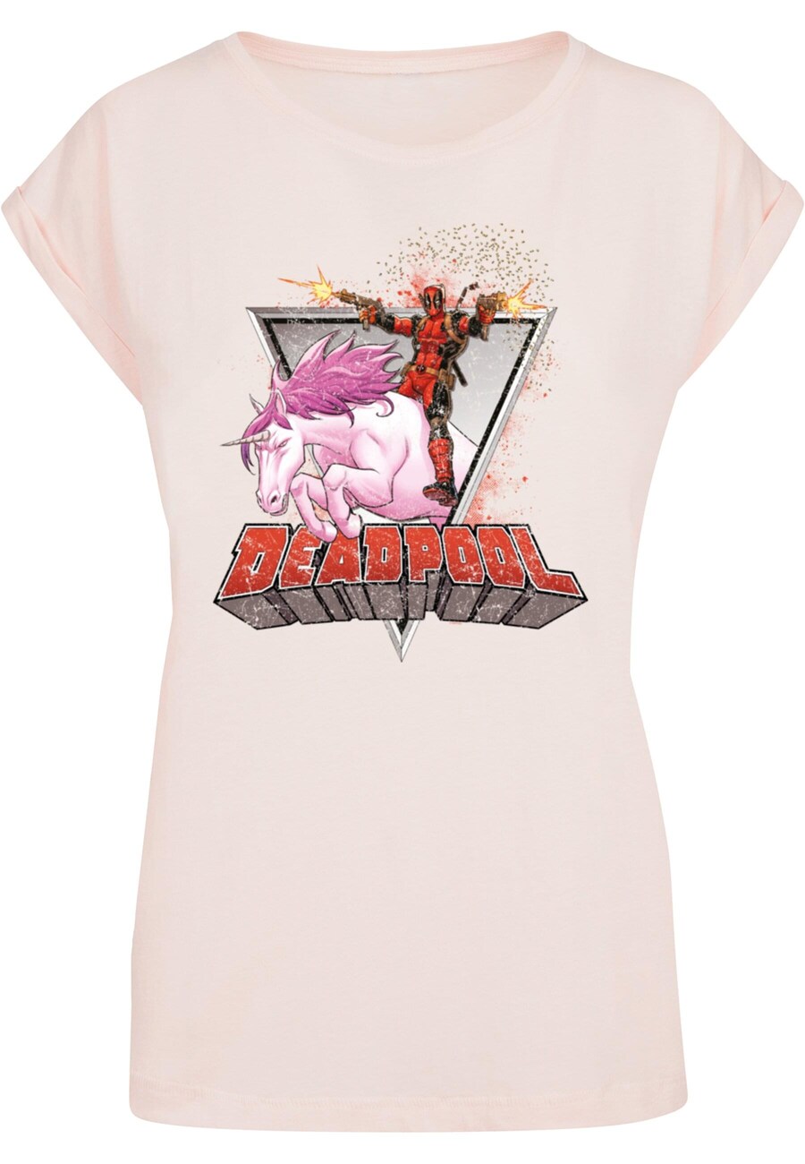 

Футболка ABSOLUTE CULT Shirt Deadpool - Rides A Unicorn, розовый