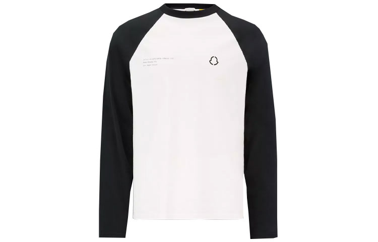 Хироши Фудживара X Fragment Логотип Длинный Рукав Футболка Moncler, Черный — фото 2