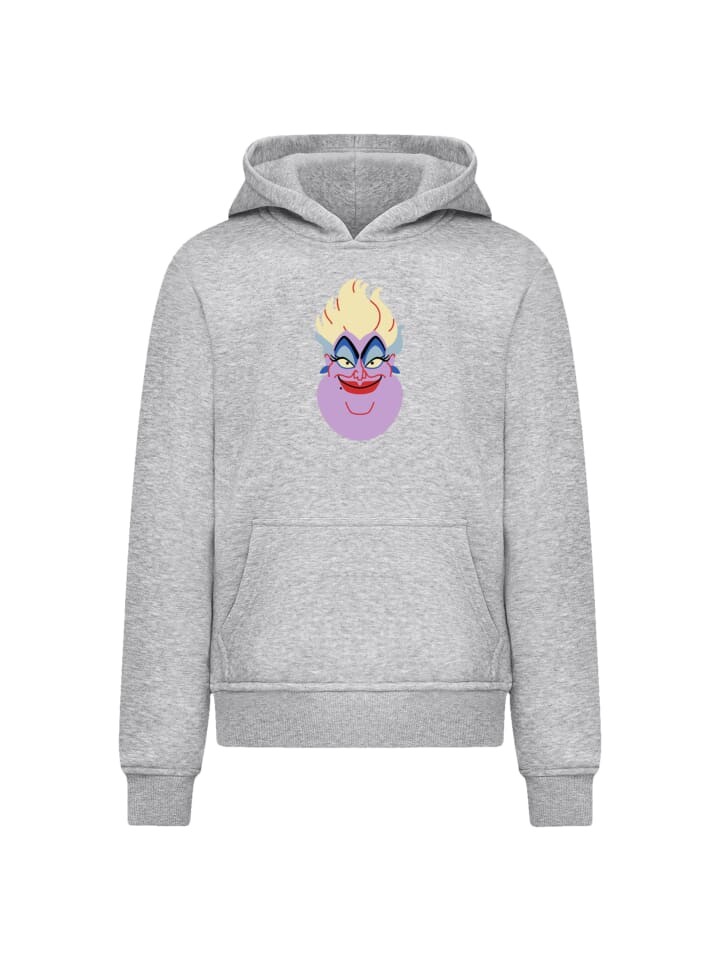 

Пуловер F4NT4STIC Hoodie Disney Bösewichte Ursula Face, пятнистый серый