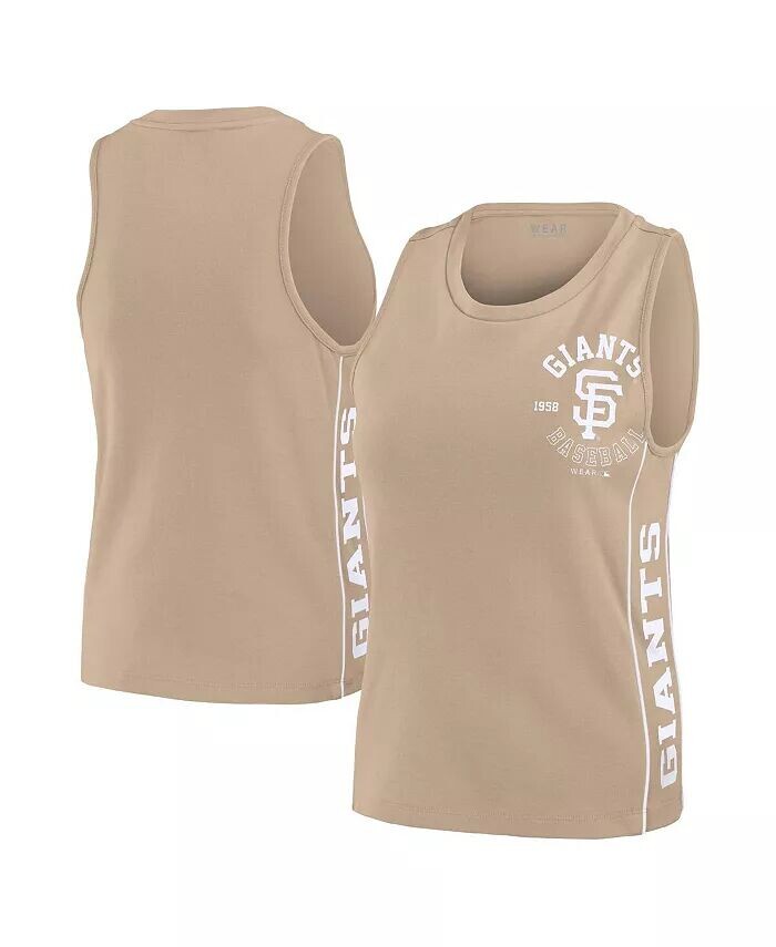 

Женская тональная майка-топ Tan San Francisco Giants WEAR by Erin Andrews