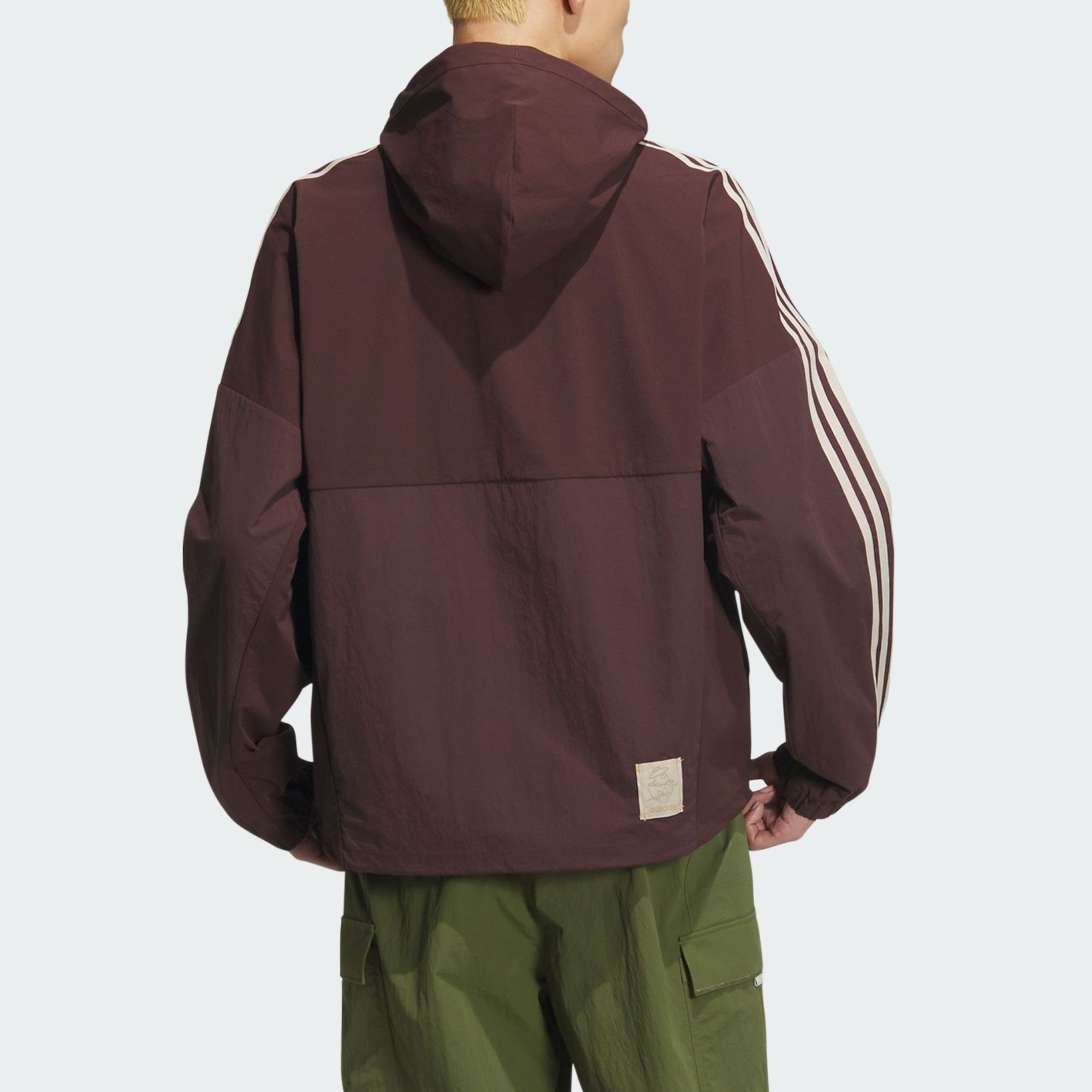Куртка TOC Adidas Originals для мужчин в темно-сером и коричневом цвете — фото 4
