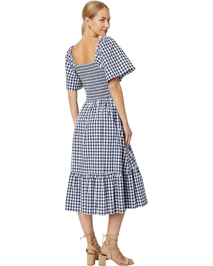 

Платье Draper James Deana Smocked Dress, цвет Nassau Navy Multi