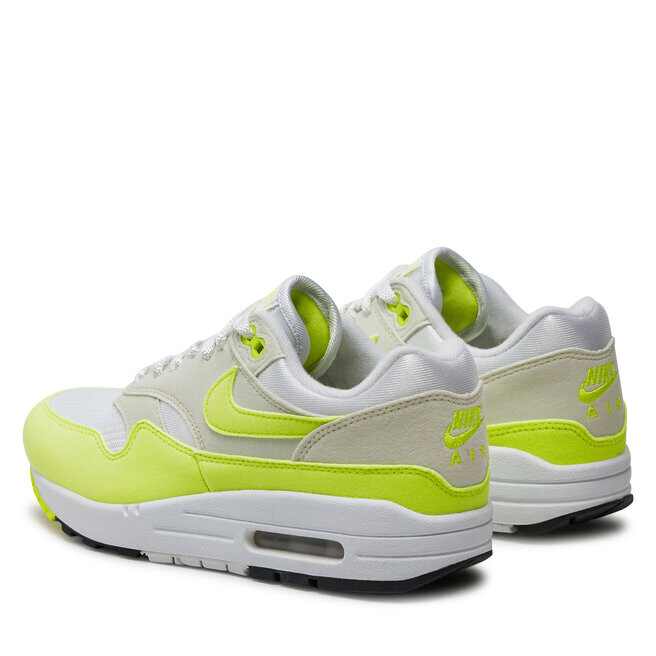 Кроссовки Nike Air Max 1 DZ2628 100 White/Volt/Sea Glass/Black, белый цвет — фото 3