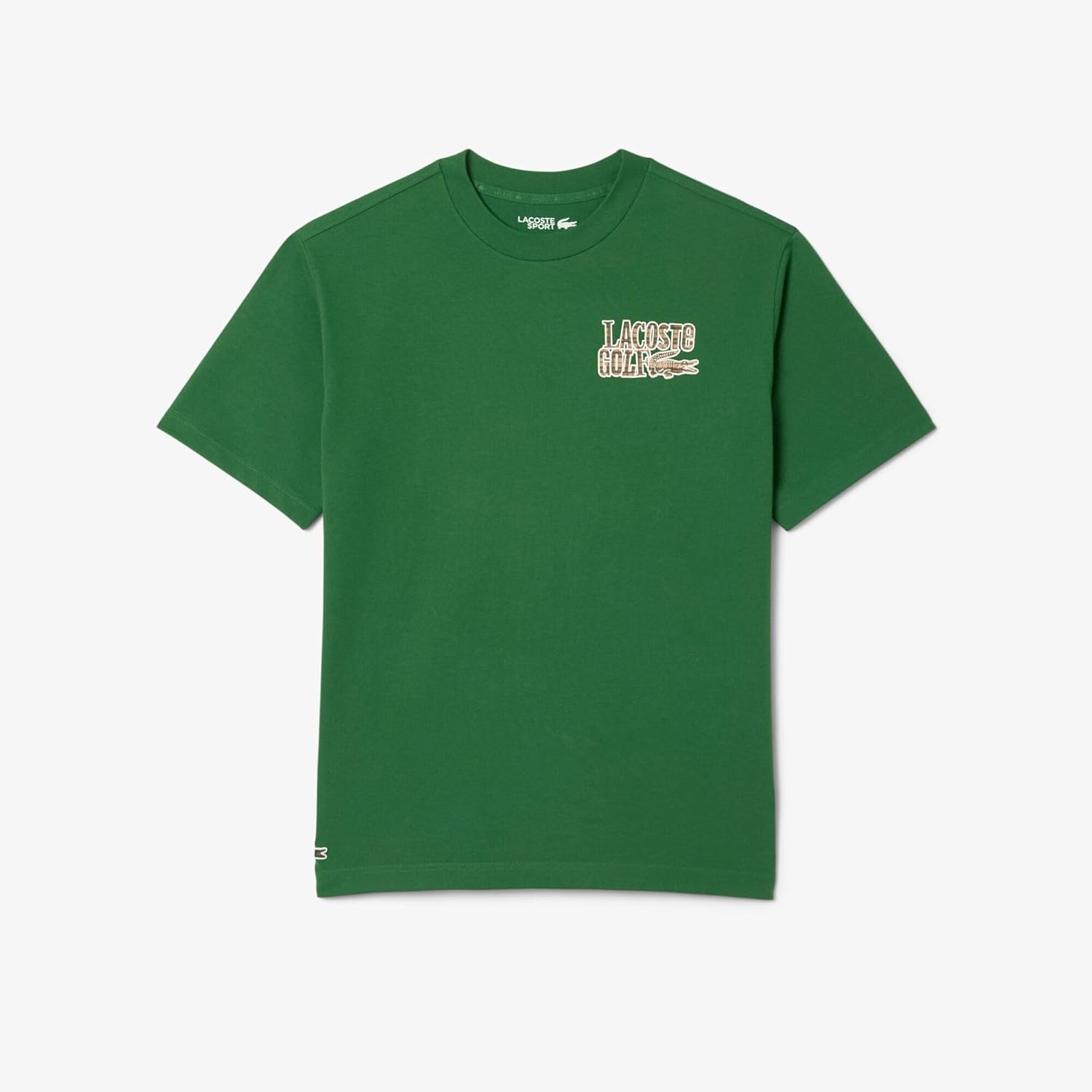 Футболка LACOSTE Футболка с принтом сумки для гольфа Lacoste для мужчин, зеленый — фото 4