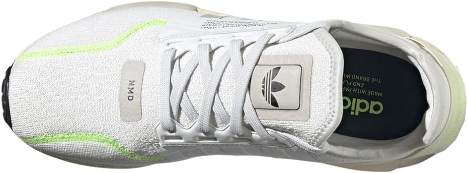 Мужские кроссовки Adidas NMD R1 V2, белый/серый/зеленый — фото 4