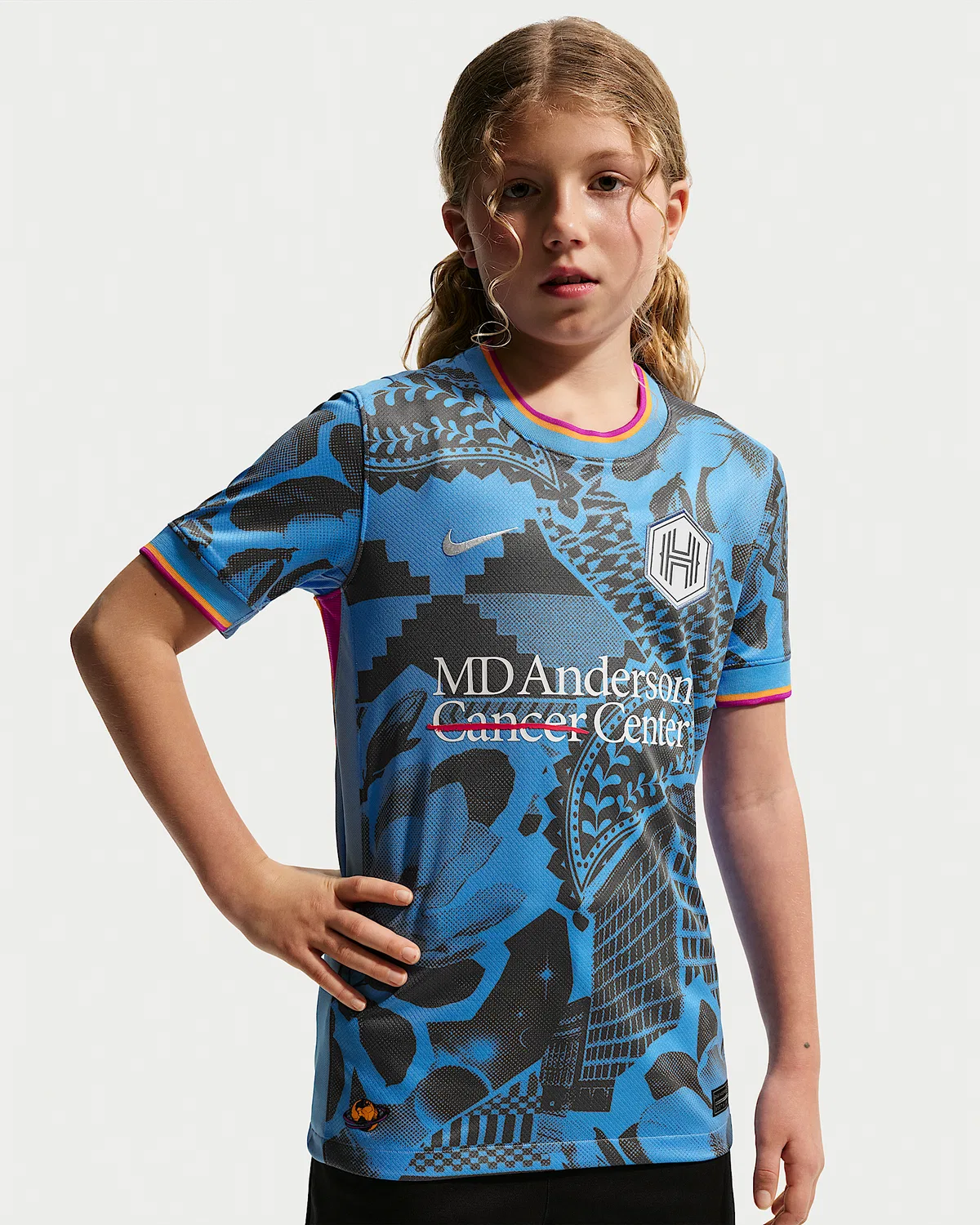 Детская Nike Dri-FIT NWSL Replica Jersey Houston Dash Stadium Away, University Blue
