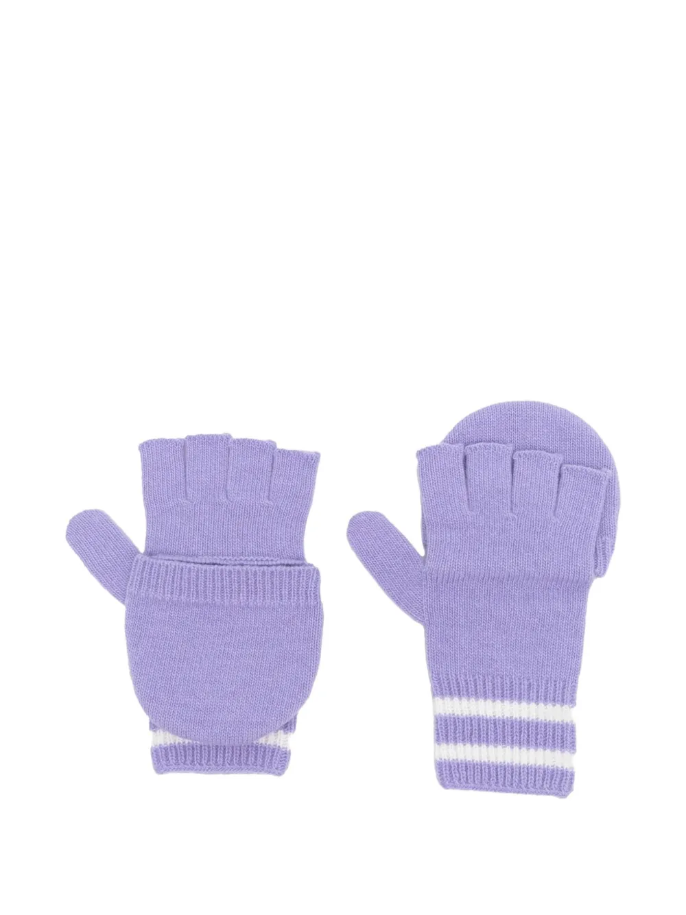 

Полосатые перчатки с логотипом Moncler Enfant, фиолетовый