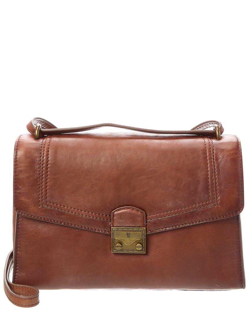 

Сумка через плечо из кожи Frye Alex Flap, коричневый