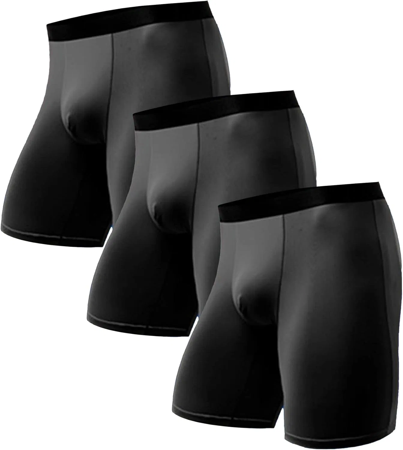 Боксеры спортивные, Mesh, Black-3pc