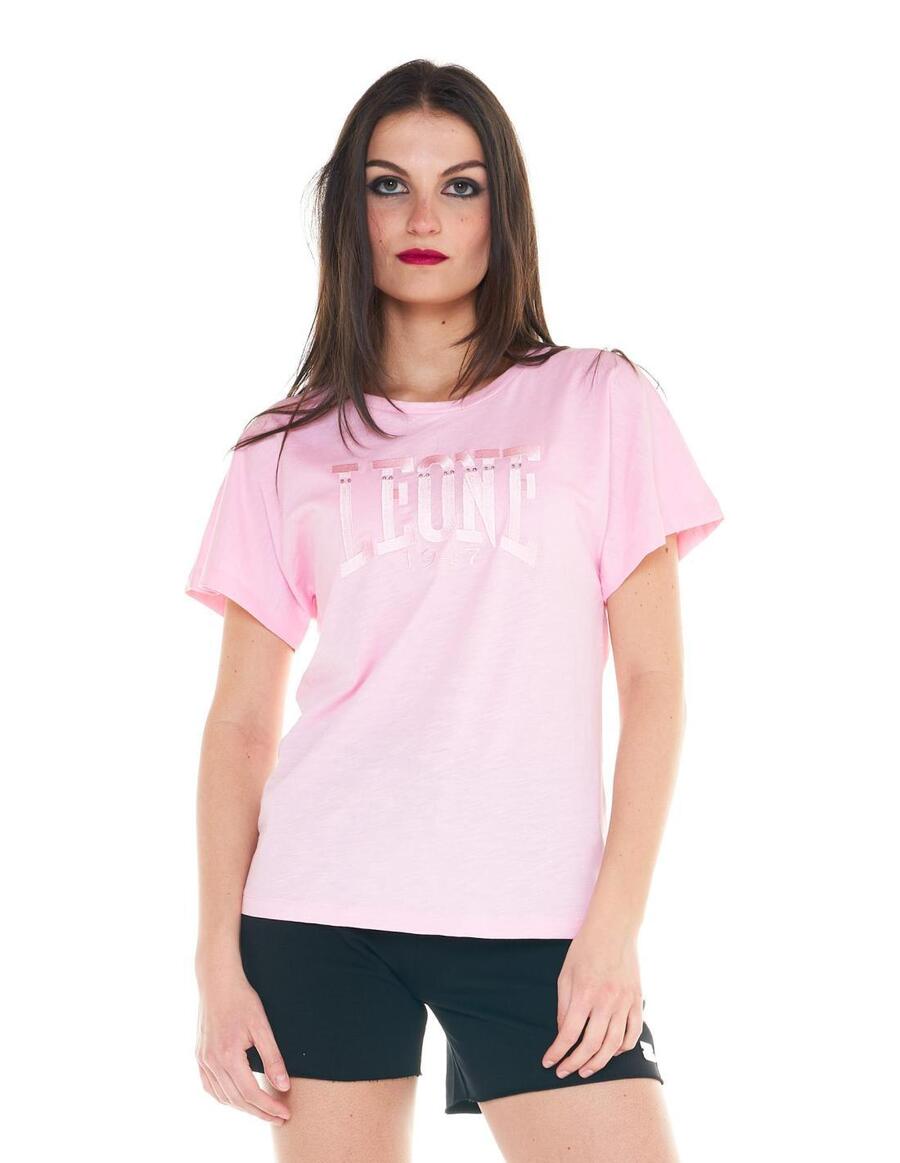 

LEONE 1947 APPAREL Женская футболка Cristal Shine с большим логотипом