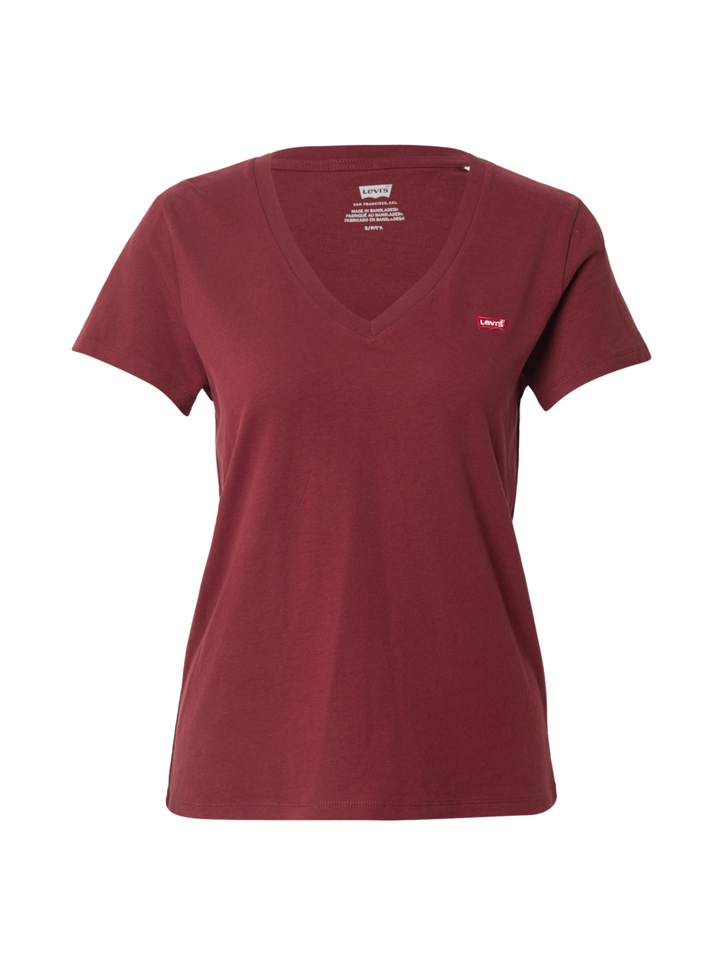 

LEVI'S Футболка 'The Perfect V-Neck' в цвете Bordeaux