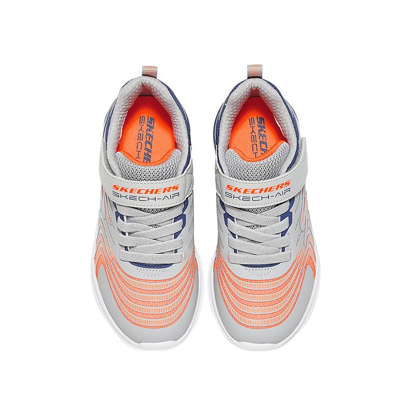 Skechers Kids Низкие детские кроссовки Lifestyle серого цвета Marine Blue Kids — фото 3