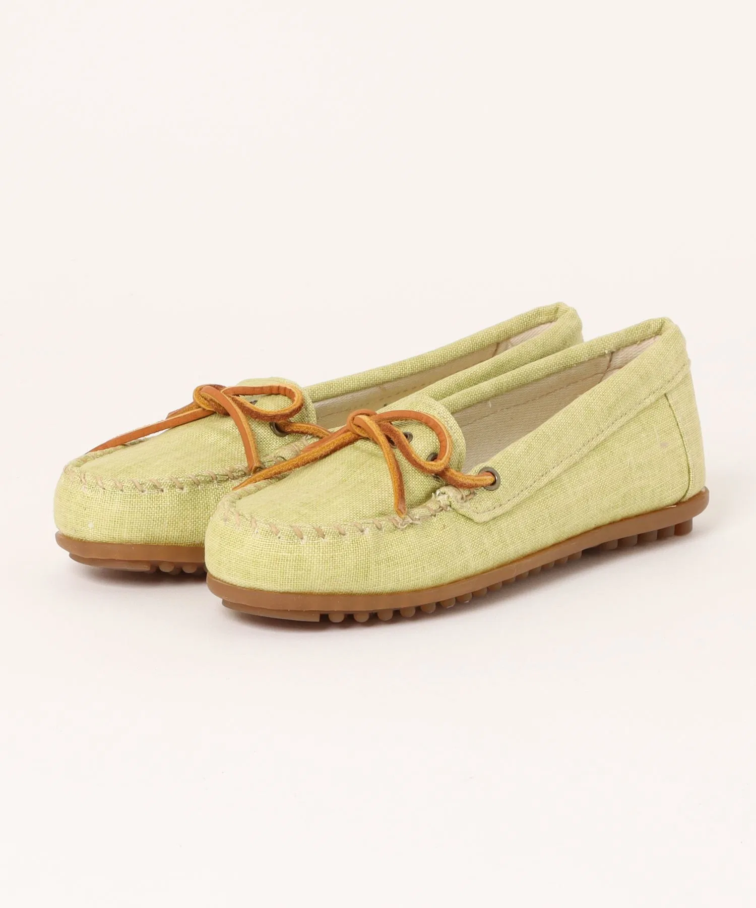 Унисекс мокасины из канваса Minnetonka CANVAS MOC жёлтые