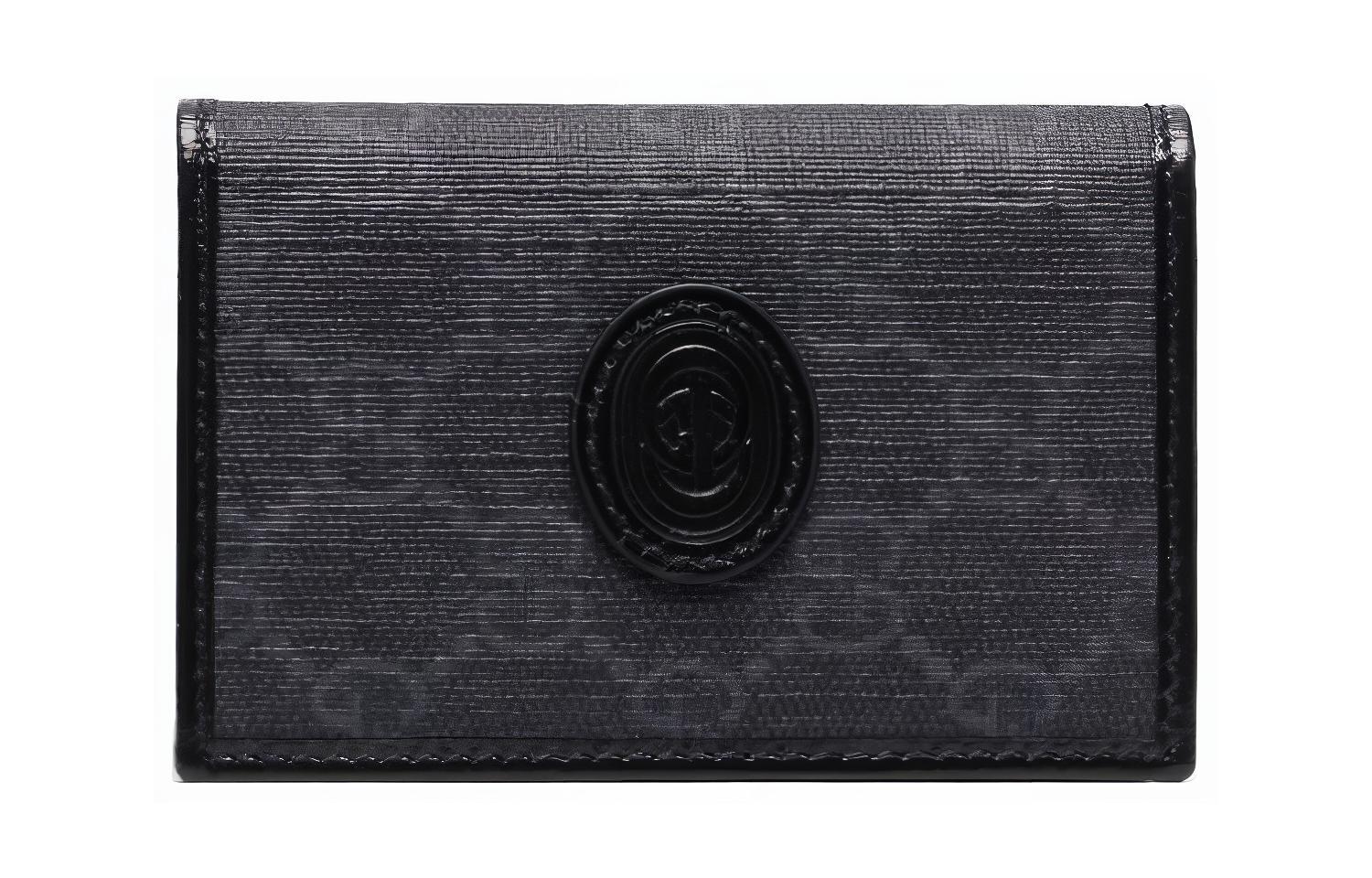 

GUCCI Кожаный картхолдер для мужчин черный