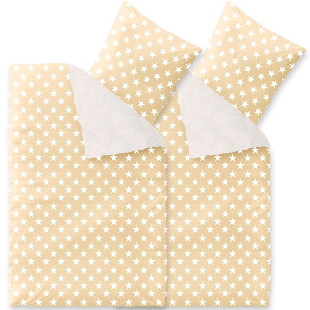 

4 шт/постельное белье Fantasia 135x200 Stella бежевый полиэстер овчина звезды CelinaTex